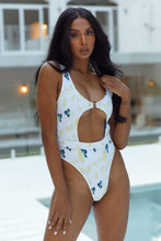 Load image into Gallery viewer, White Floral Tahiti Swimsuit