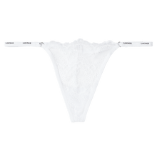 Load image into Gallery viewer, White Lace Strappy Thong