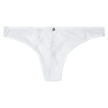 Load image into Gallery viewer, White Lace Cut Out Thong