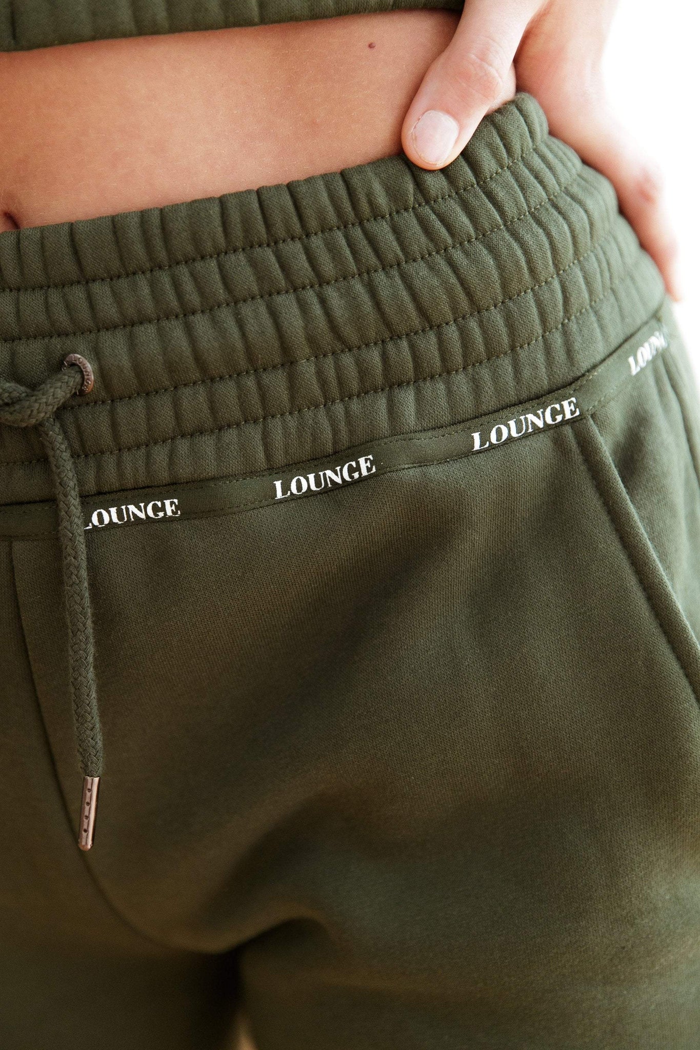 Forest Green High Waisted Scrunchie Joggers gonoiserer