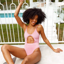 Load image into Gallery viewer, Pink Sparkle Bali Swimsuit
