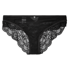 Load image into Gallery viewer, Black Lace Cut Out Cheeky Briefs
