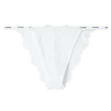 Load image into Gallery viewer, White Lace Strappy Cheeky Briefs
